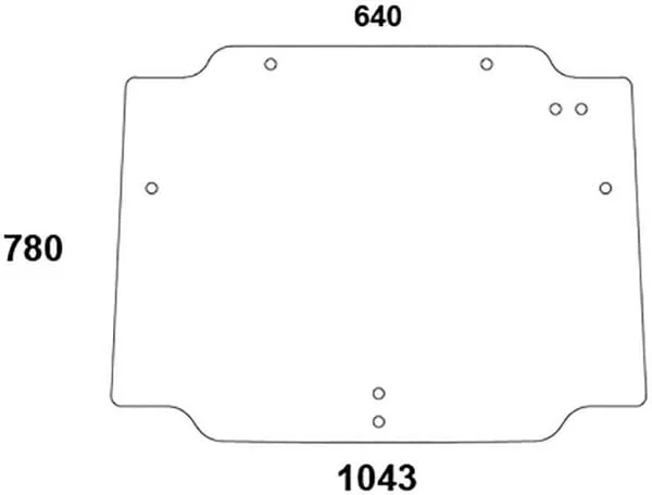 Kramp - 44910455N - Rear Window Upper