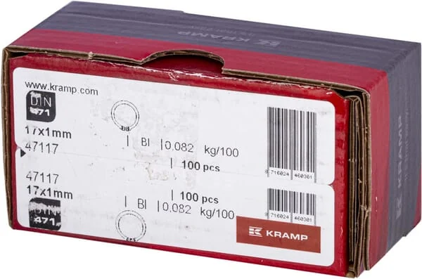 Kramp - 47117 - Circlip External 17x1mm DIN471 Steel Kramp