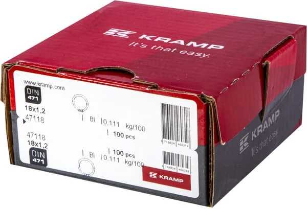 Kramp - 47118 - Circlip External 18x1.2mm DIN471 Steel