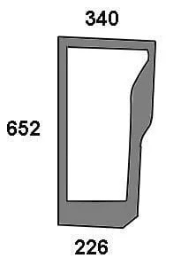Kramp - 47125737N - Front Window Lower