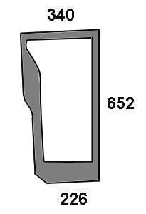 Kramp - 47125738N - Lower Front Window