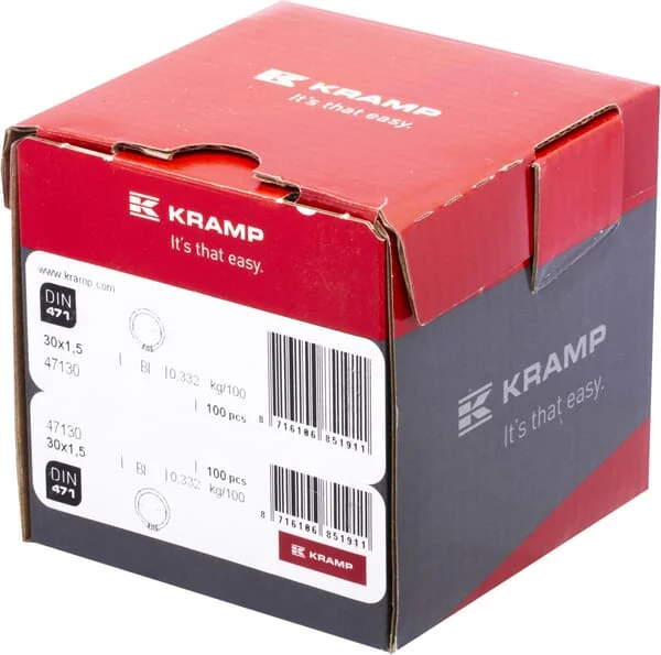 Kramp - 47130 - Kramp Circlip Shaft 30