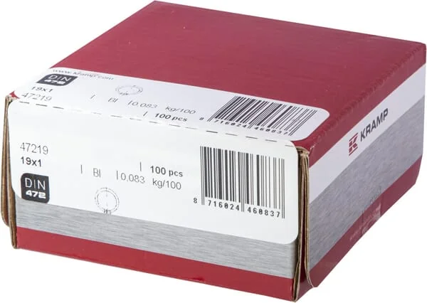 Kramp - 47219 - Circlip Internal 19x1mm DIN472 Steel Kramp