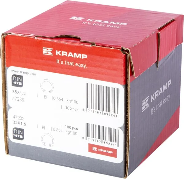 Kramp - 47235 - Circlip Internal 35x1.5mm DIN472 Steel Kramp