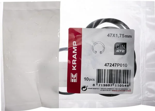 Kramp - 47247P010 - Internal Circlip 47x1.8mm DIN472 Steel Kramp
