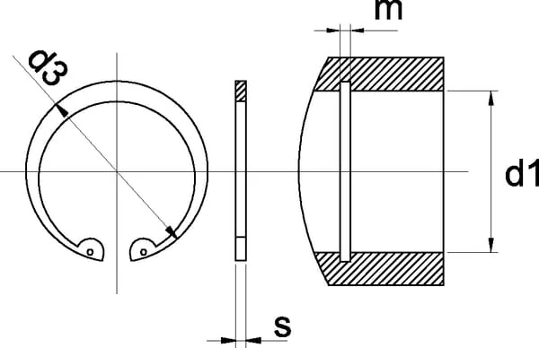 Kramp - 47255P010 - Kramp Snap Ring Housing 55