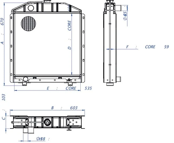 Kramp - 4951039N - Radiator