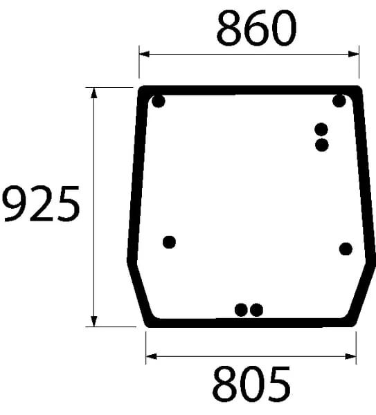 Kramp - 5089562N - Rear Window Upper NH