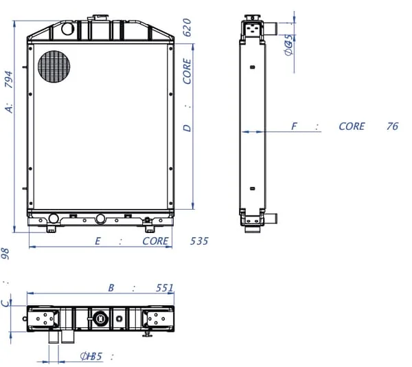 Kramp - 5109294N - Radiator