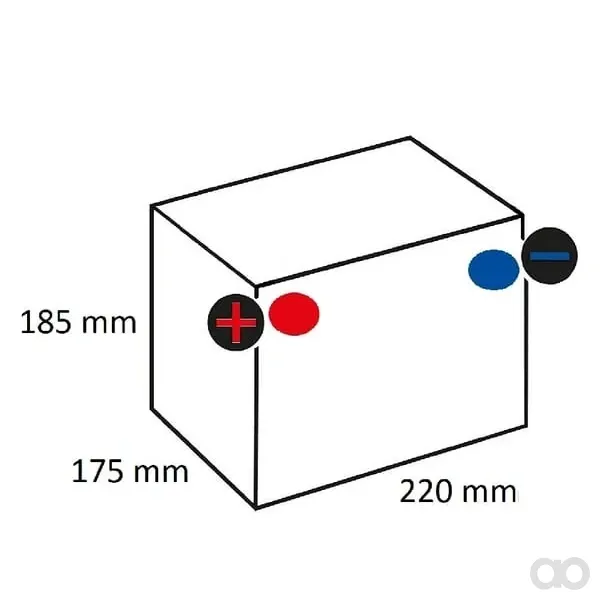 Kramp - 555026042KR - Batteria 12V 55Ah 420A