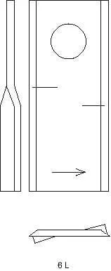 Kramp - 55906000KR - Kramp Cyclo Blade L. Fitting for Kuhn
