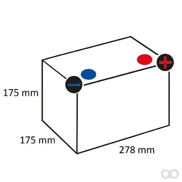 Kramp - 568403057KR - Batteria 12V 68Ah 570A Kramp