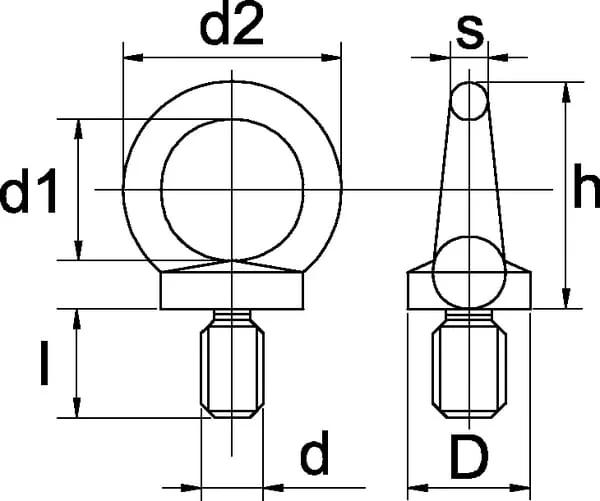 Kramp - 5808 - Eye Bolt M8