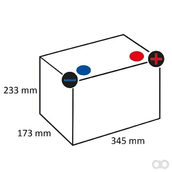 Kramp - 590040048KR - Batteria 12V 90Ah 480A