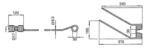 Kramp - 600062KR - Spring Finger (Counter-Clockwise Direction) Niemeyer