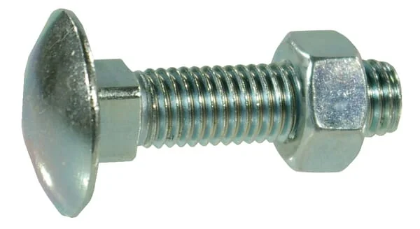 Kramp - 60310150 - Coach Bolt and Nut DIN 603 M10X150 Steel Zinc-Plated 4.6 Kramp