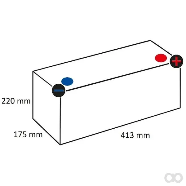 Kramp - 610050085KR - Pacco batteria 12V 110Ah 850A Kramp