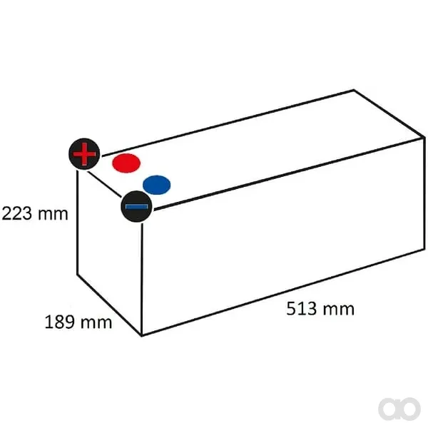 Kramp - 620045068KR - Batteria 12V 120Ah 680A Kramp