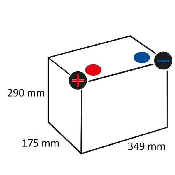 Kramp - 625014072KR - Batteria 12V 125Ah 720A Kramp