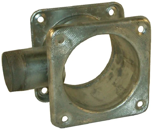 Kramp - 6303001Z - Square Flanges 6" + Outlet 2 1/2"