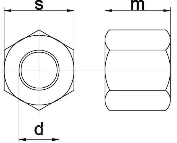 Kramp - 633016109B - Hexagon Nut High Model DIN6330 M16x2.00 Steel Class 10 Kramp