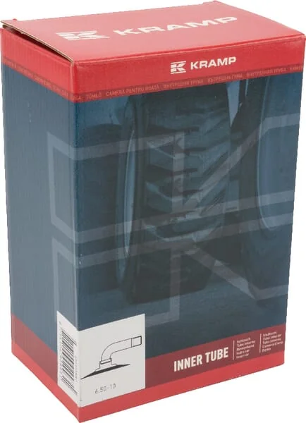 Kramp - 65010TR87 - Inner Tube for Rim Diameter 10", 6.50-10, Bent Valve 90° TR87, Kramp