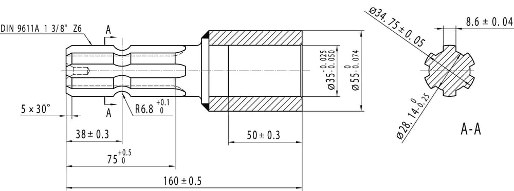 Kramp - 671008KR - Reducer Diameter 35 - 1.3/8-6