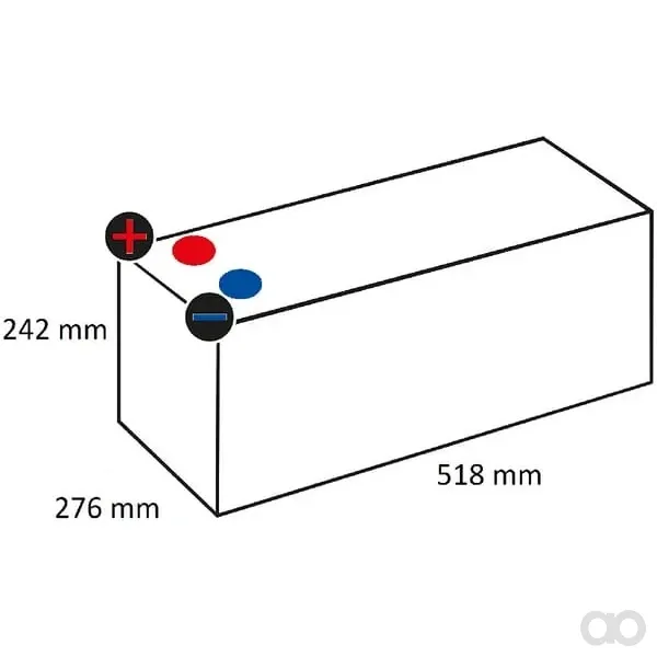 Kramp - 700038105KR - Batteria 12V 200Ah 1050A Kramp