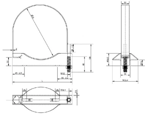 Kramp - 700204KR - Hose Clamp Band Container 310mm
