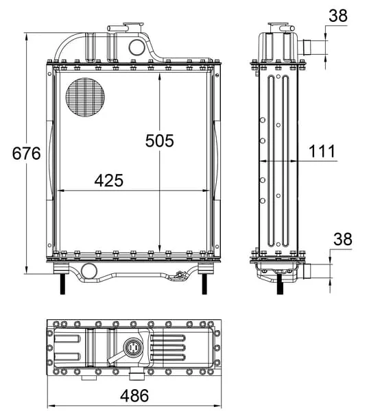 Kramp - 70U130101001N - Radiator
