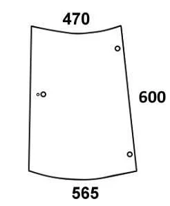 Kramp - 716810040421N - Side Window Left