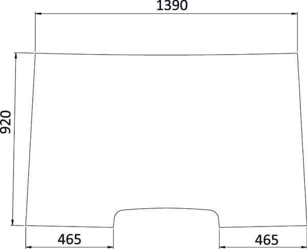 Kramp - 7700035820N - Fixed Windscreen