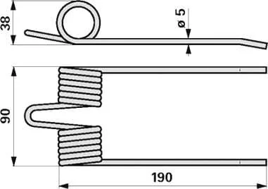 Kramp - 7893746N - Pick-Up Tine