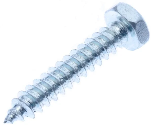 Kramp - 7976C4825P200 - Self Tapping Screw 4.8x25mm, 8mm Hex Head, DIN 7976C Kramp