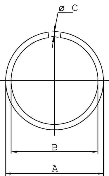 Kramp - 7993RW25 - Snap Ring External 25x2mm DIN7993 Kramp
