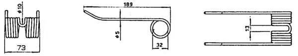Kramp - 80131673N - Spring Tines of Pickup Unit New Holland