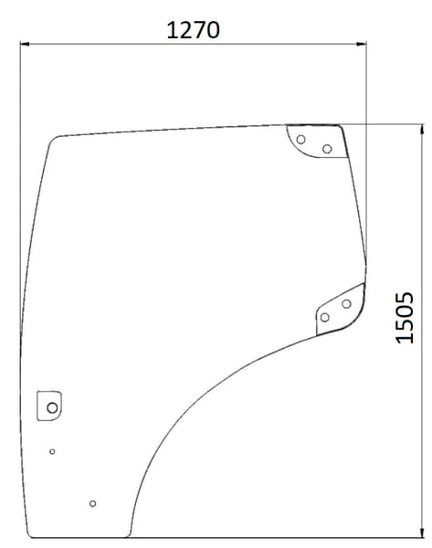 Kramp - 82027357N - Kramp Door Glass