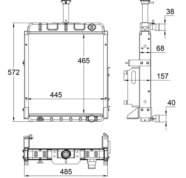 Kramp - 84524C93N - Radiator