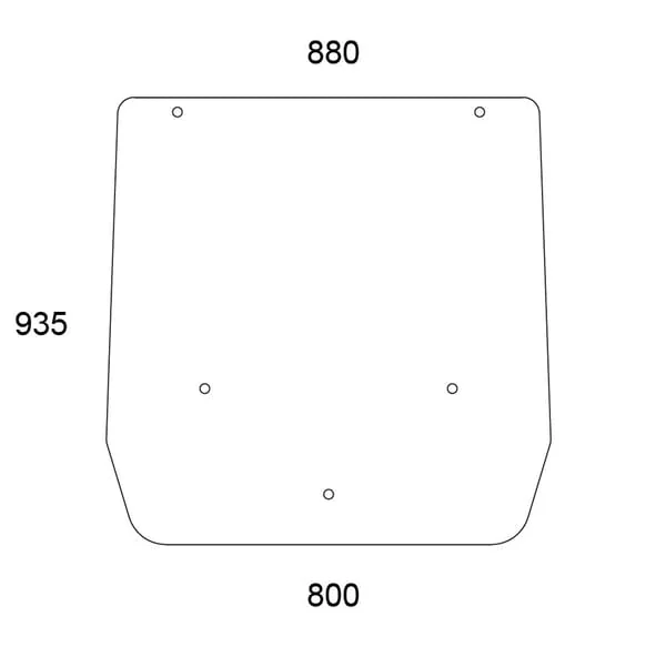 Kramp - 84600198N - Upper Rear Window