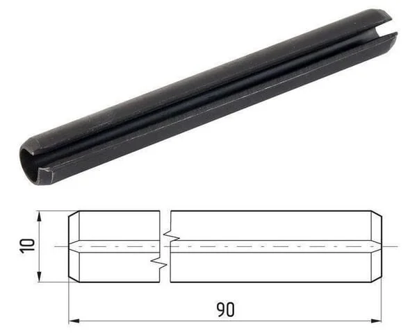Kramp - 87521090 - Elastic Pin, Heavy Duty, 10x90 mm ISO8752