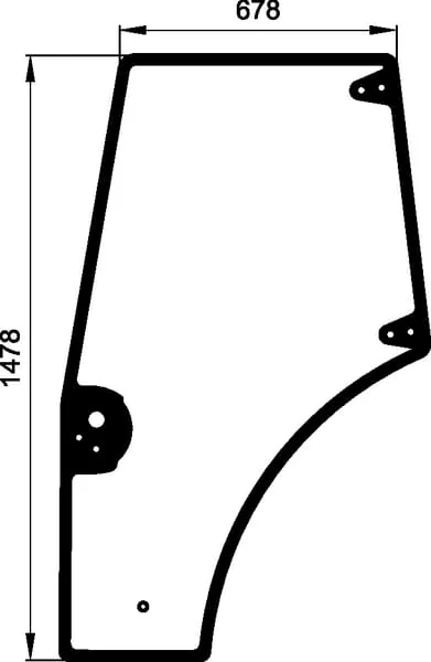 Kramp - 87620234KR - Kramp Door Frame Left