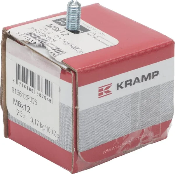 Kramp - 916612P025 - Grub Screw DIN916 M6x12 Steel Zinc-Plated 45H Kramp