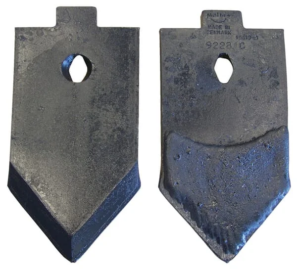Kramp - 92281KR - Cultivator Point 240x120x10mm, Hardened, Flat, 1 Hole, Suitable For Kerner