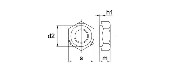 Kramp - 92912RVSP001 - Hexagon Welding Nut DIN929 M12x1.75 Stainless Steel A2 Kramp