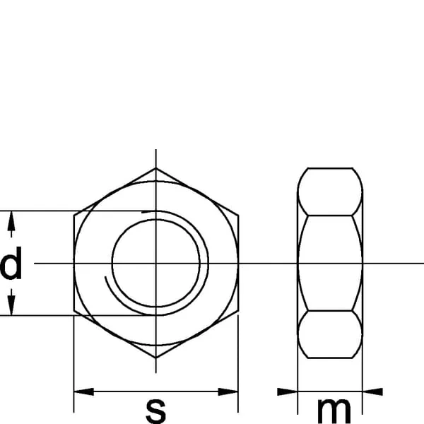 Kramp - 93410125P025 - Kramp Nut M10x1.25 Gr.8 Zinc Plated
