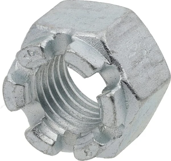 Kramp - 9351215 - Castle Nut DIN935 M12x1.50 Steel Zinc-Plated Class 8 Kramp