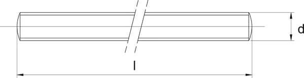 Kramp - 97512N - Kramp Threaded Rod Nylon M12