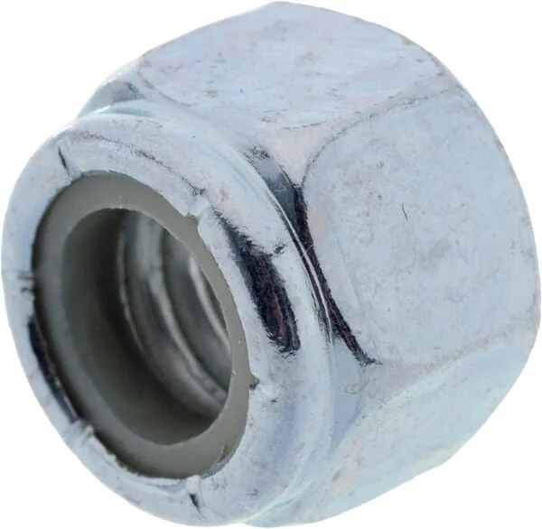 Kramp - 98538UNC - Hex Lock Nut DIN985 UNC 3/8" Steel Zinc Plated Grade 8