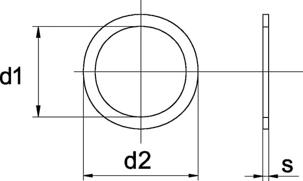 Kramp - 988556801 - Shim Diameter 55x68x0.1mm DIN 988 Kramp