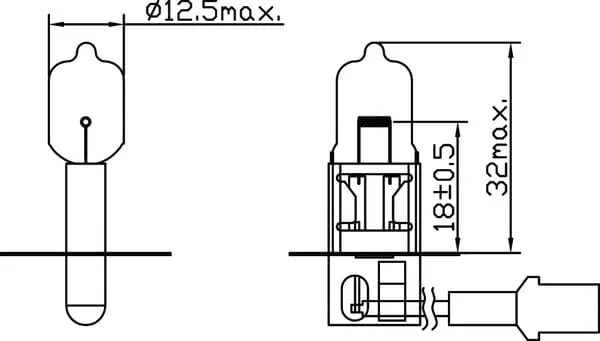 Kramp - B2417 - Light Bulb H3 24V 70W Px22s Kramp